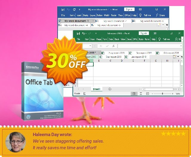 Office Tab tersendiri penawaran promosi Screenshot