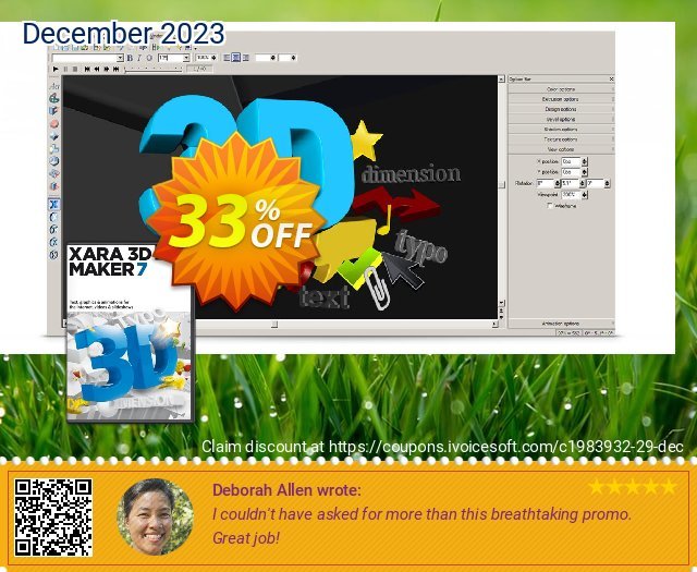 Xara 3D Maker 7 discount 24% OFF, 2022 National Dance Day offering sales. 20% OFF Xara 3D Maker 7 2022