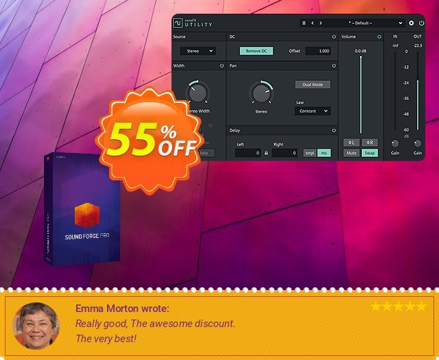 MAGIX SOUND FORGE Pro 17 mewah penawaran promosi Screenshot