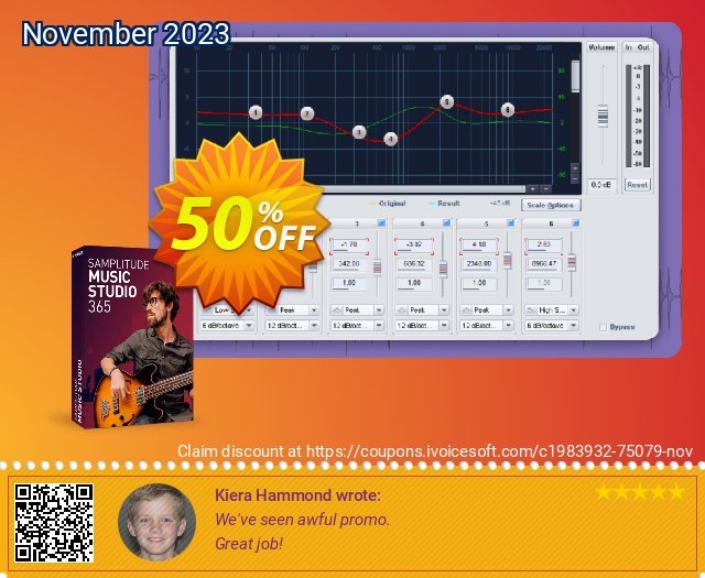 Samplitude Music Studio 365 super Sale Aktionen Bildschirmfoto