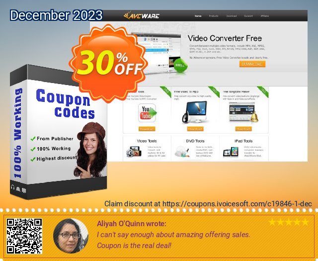 AVCWare Video Converter Standard discount 30% OFF, 2022 January offering sales. AVCWare coupon (19846)