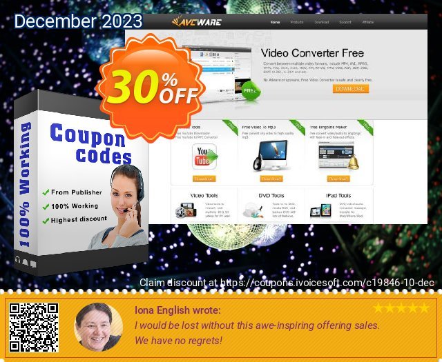 AVCWare QuickTime Converter 6 discount 30% OFF, 2022 Happy New Year offer. AVCWare coupon (19846)