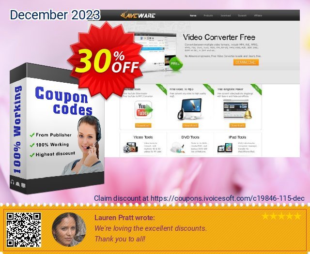 AVCWare DVD Ripper Ultimate for Mac discount 30% OFF, 2022 Mother's Day offering sales. AVCWare coupon (19846)