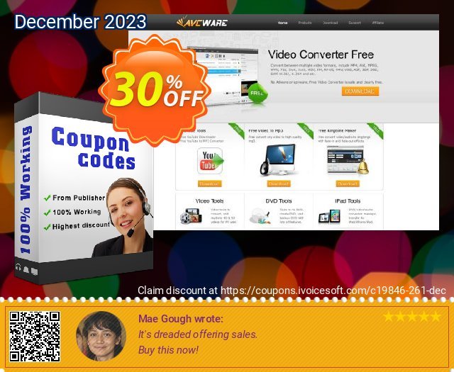 AVCWare YouTube Video Converter for Mac discount 30% OFF, 2024 April Fools' Day discount. AVCWare coupon (19846)