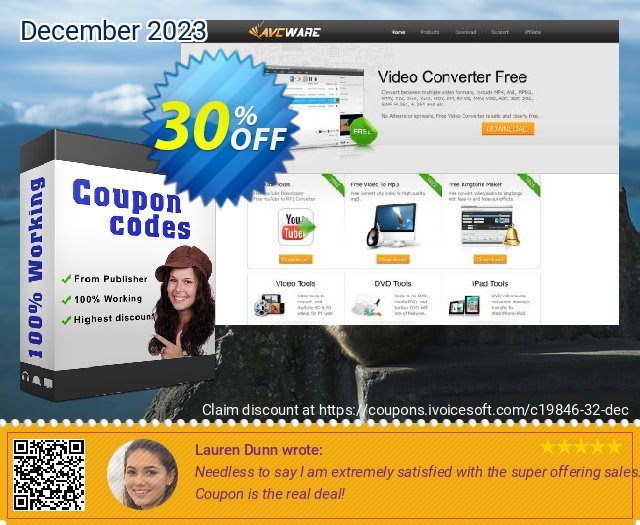 AVCWare Video Converter Platinum mengagetkan penawaran promosi Screenshot