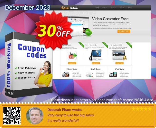 AVCWare iPod nano Video Converter 6 discount 30% OFF, 2022 Camera Day offering sales. AVCWare coupon (19846)