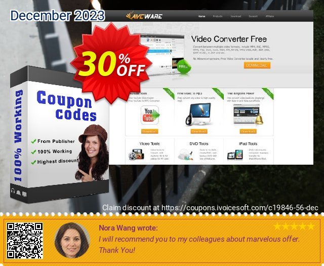 AVCWare iPad Video Converter 6 discount 30% OFF, 2024 April Fools' Day offering sales. AVCWare coupon (19846)