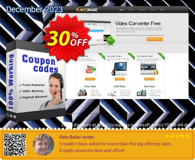 AVCWare Zune HD Video Converter 6 discount 30% OFF, 2024 Spring offer. AVCWare coupon (19846)