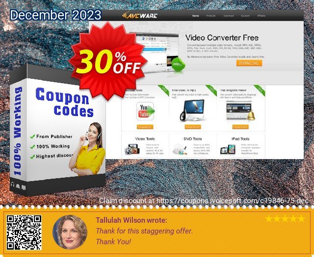AVCWare Flash Converter 6 discount 30% OFF, 2024 World Heritage Day offering sales. AVCWare coupon (19846)