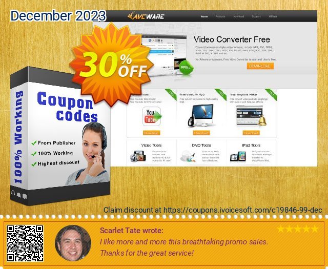 AVCWare Video Converter Ultimate for Mac discount 30% OFF, 2024 Spring promotions. AVCWare coupon (19846)