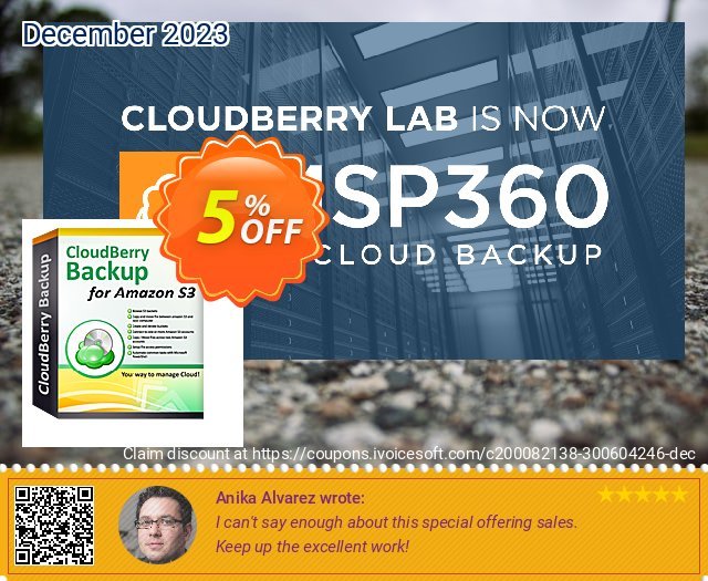 CloudBerry Drive Desktop Edition (annual maintenance) discount 5% OFF, 2024 St. Patrick's Day offering deals. Coupon code CloudBerry Drive Desktop Edition - annual maintenance