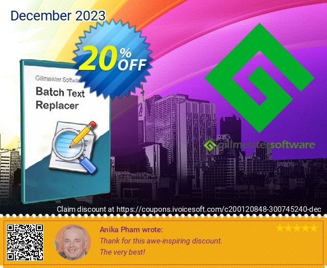 Batch Text Replacer - 20-User License discount 20% OFF, 2024 World Heritage Day offering sales. Coupon code Batch Text Replacer - 20-User License