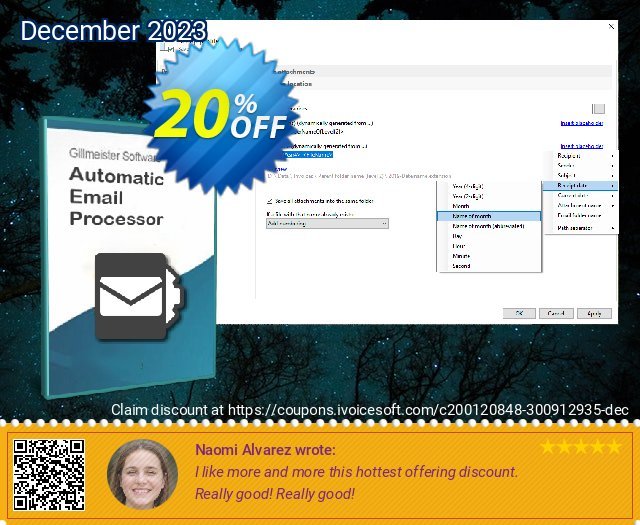 Automatic Email Processor 2 (Ultimate Edition) umwerfenden Promotionsangebot Bildschirmfoto