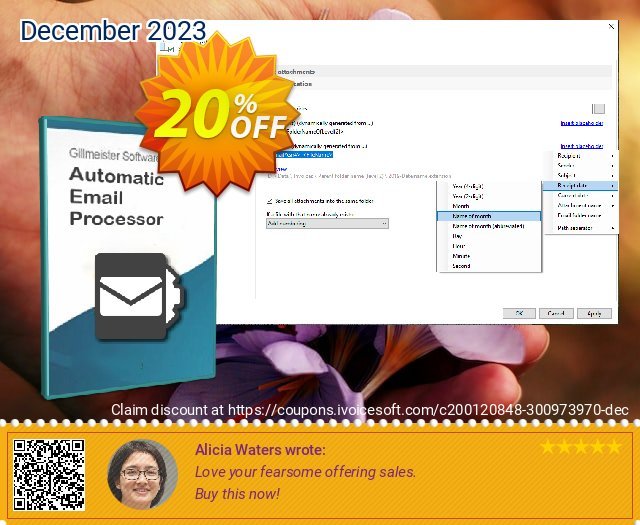 Automatic Email Processor 2 (Standard Edition) - 10-User License discount 20% OFF, 2022 New Year's Weekend sales. Coupon code Automatic Email Processor 2 (Standard Edition) - 10-User License
