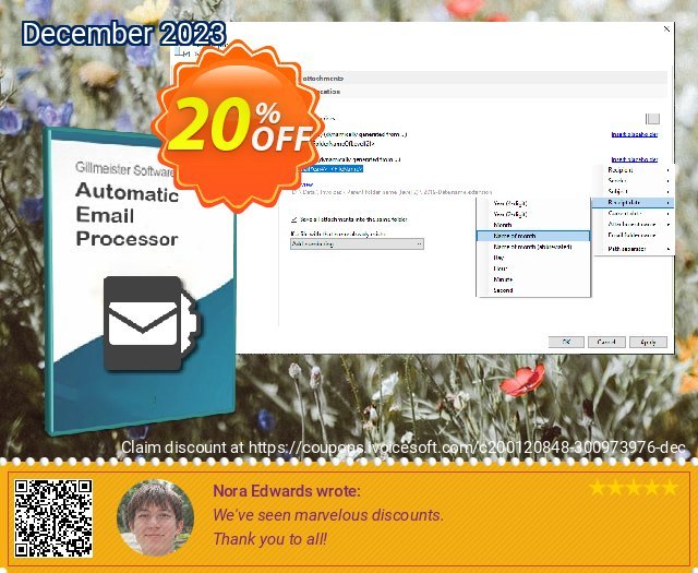 Automatic Email Processor 2 (Ultimate Edition) - 10-User License discount 20% OFF, 2024 April Fools' Day offering sales. Coupon code Automatic Email Processor 2 (Ultimate Edition) - 10-User License