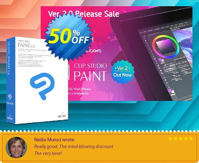 Clip Studio Paint EX 50% OFF