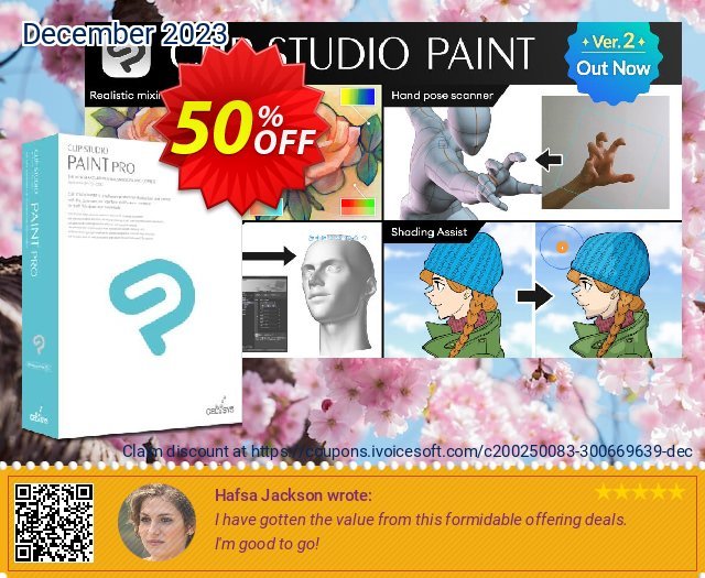 Clip Studio Paint PRO (Español) discount 50% OFF, 2024 African Liberation Day promotions. 50% OFF Clip Studio Paint PRO, verified