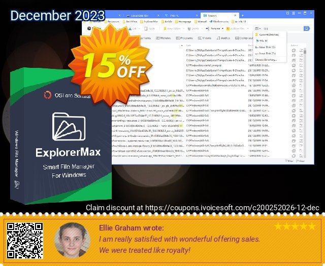 ExplorerMax (Lifetime for 3 PC) discount 15% OFF, 2024 Memorial Day promo sales. 15% OFF ExplorerMax (Lifetime for 3 PC), verified
