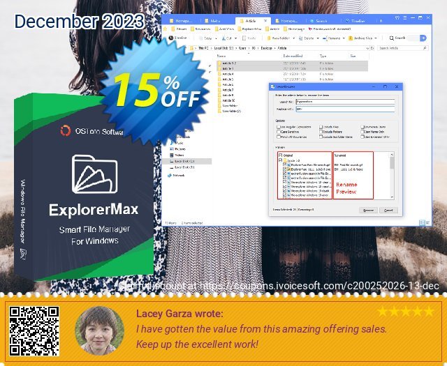 ExplorerMax (Lifetime for 5 PC) discount 15% OFF, 2024 Int' Nurses Day promo. 15% OFF ExplorerMax (Lifetime for 5 PC), verified