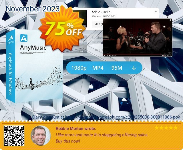 AnyMusic Lifetime (5 PCs) 特殊 产品销售 软件截图