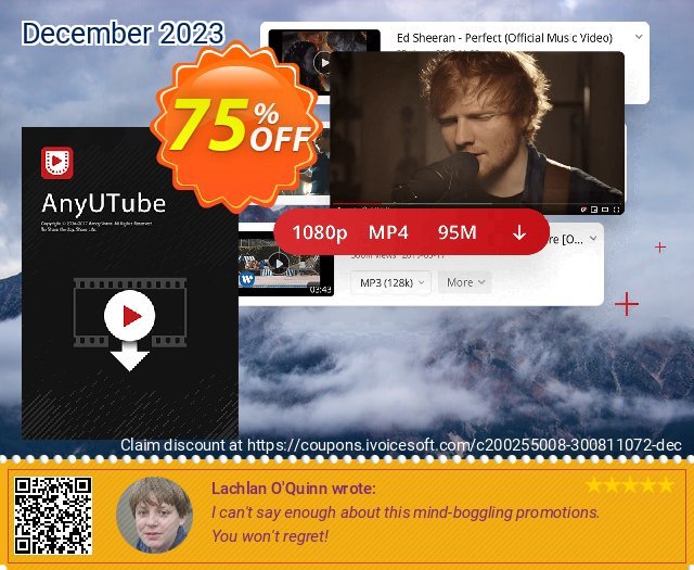 AnyUTube for Mac Lifetime (5 PCs) umwerfende Außendienst-Promotions Bildschirmfoto