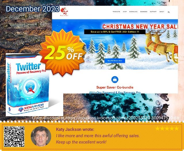 XenArmor Twitter Password Recovery Pro discount 25% OFF, 2024 World Heritage Day promo sales. Coupon code XenArmor Twitter Password Recovery Pro Personal Edition