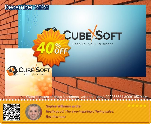 CubexSoft MBOX Export - Enterprise License discount 40% OFF, 2024 Spring discount. Coupon code CubexSoft MBOX Export - Enterprise License
