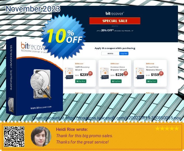 BitRecover Thunderbird Converter terbaik voucher promo Screenshot