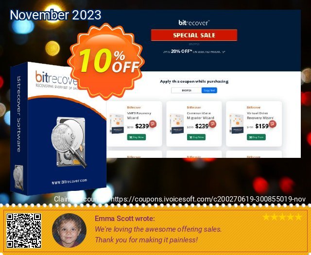 BitRecover vCard to OLM - Home User License discount 10% OFF, 2024 Spring discounts. Coupon code BitRecover vCard to OLM - Home User License