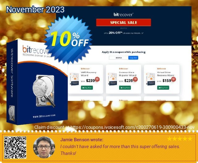 BitRecover Windows Live Mail Converter Wizard beeindruckend Promotionsangebot Bildschirmfoto