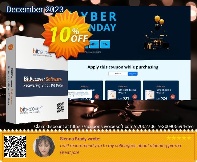 BitRecover EMLX Migrator - Migration License Customized atemberaubend Außendienst-Promotions Bildschirmfoto