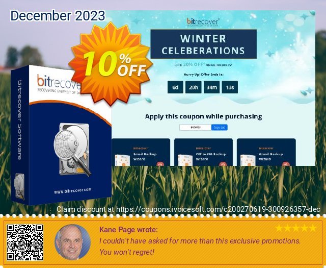 BitRecover PST Unlock Wizard - Business License klasse Promotionsangebot Bildschirmfoto