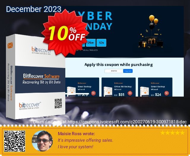 BitRecover Evolution Mail Migrator Wizard - Standard License gemilang penawaran promosi Screenshot