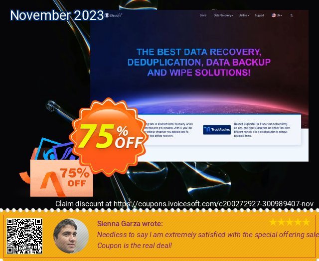iBeesoft Bundle: Data Recovery + Duplicate File Finder discount 75% OFF, 2022 January offering deals. 75% OFF iBeesoft Bundle: Data Recovery + Duplicate File Finder, verified