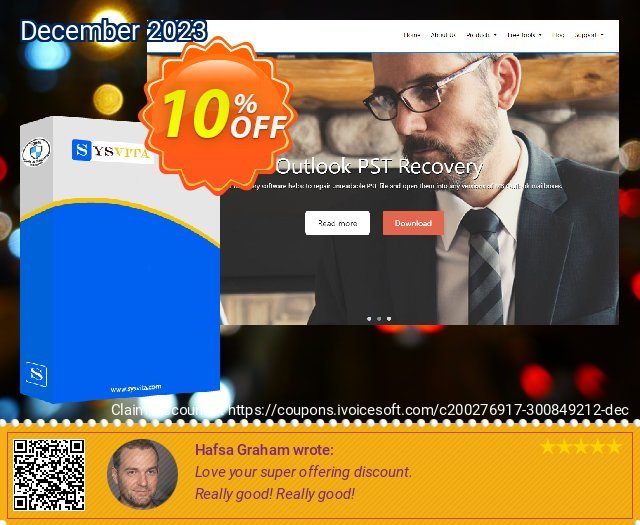 SysVita PST Converter : Technician License discount 10% OFF, 2024 Easter Day offering sales. Promotion code SysVita PST Converter : Technician License