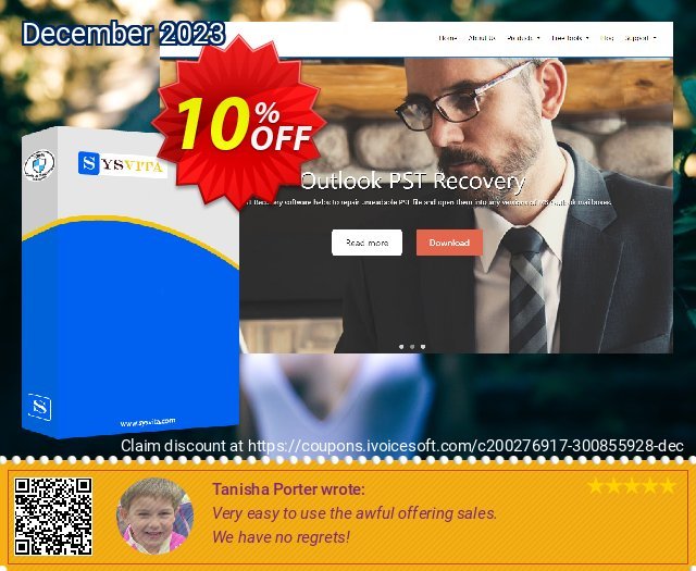 Vartika Outlook PST Recovery : Technical Edition Exzellent Außendienst-Promotions Bildschirmfoto