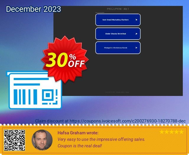 PriceLabel 10 Corporate, 5 users, monthly subscription atemberaubend Verkaufsförderung Bildschirmfoto
