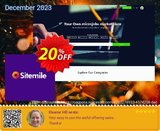 SiteMile WordPress Pricerr Theme klasse Außendienst-Promotions Bildschirmfoto