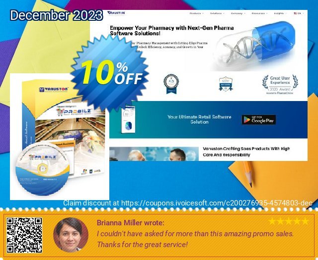 Vanuston PROBILZ Standard (Subscription/month) discount 10% OFF, 2024 World Ovarian Cancer Day sales. PROBILZ-STD-Subscription License/month Hottest offer code 2024