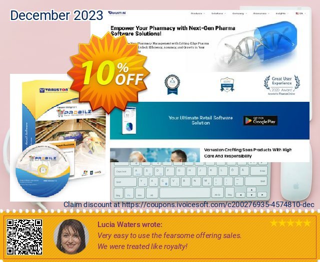 Vanuston PROBILZ Professional (Subscription/year) discount 10% OFF, 2022 Selfie Day promo. PROBILZ-PROF-Subscription License/year Staggering offer code 2022