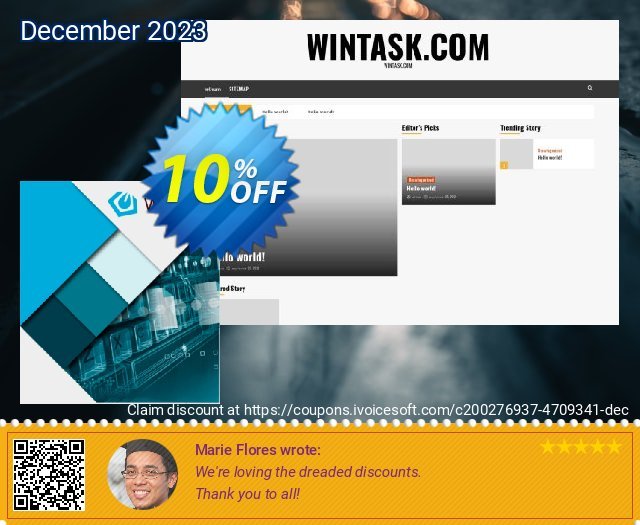 WinTask Extended discount 10% OFF, 2022 Spring offering deals. WinTask Extended Formidable sales code 2022