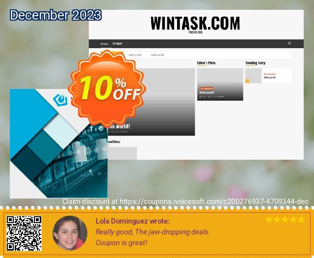 WinTask Pro Extended mengherankan voucher promo Screenshot