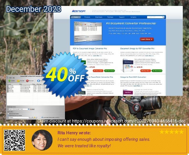 Aostsoft BMP to Word OCR Converter discount 40% OFF, 2024 Working Day promo sales. Aostsoft BMP to Word OCR Converter Stirring offer code 2024