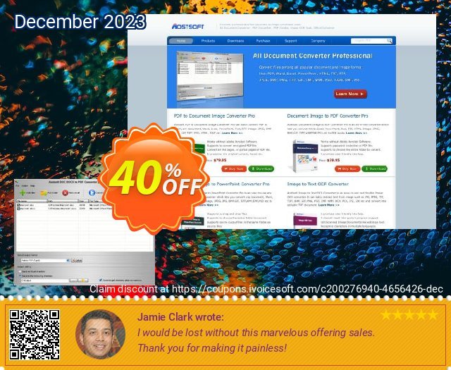 Aostsoft DOC DOCX to PDF Converter discount 40% OFF, 2024 April Fools' Day offering sales. Aostsoft DOC DOCX to PDF Converter Amazing discounts code 2024