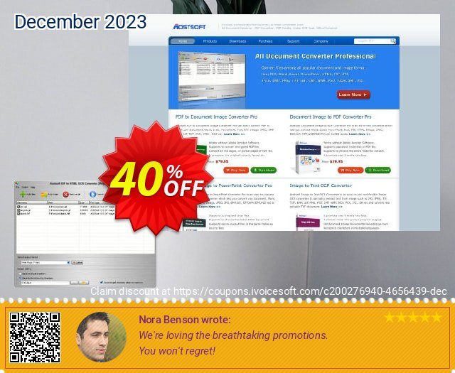 Aostsoft GIF to HTML OCR Converter terbaru penawaran sales Screenshot