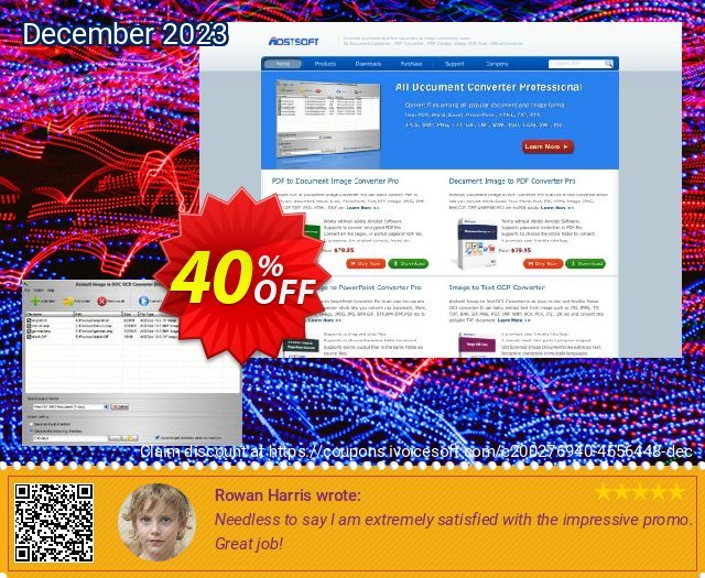 Aostsoft Image to DOC OCR Converter discount 40% OFF, 2024 Resurrection Sunday sales. Aostsoft Image to DOC OCR Converter Awful promotions code 2024