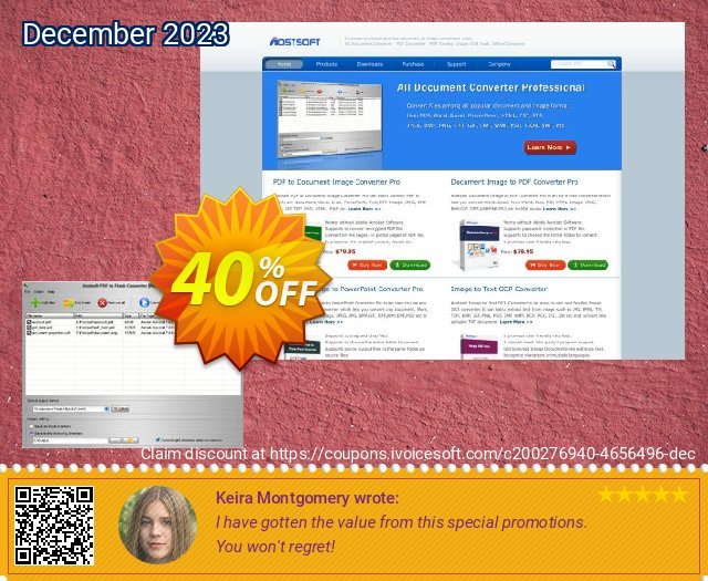 Aostsoft PDF to Flash Converter discount 40% OFF, 2024 April Fools' Day offering sales. Aostsoft PDF to Flash Converter Super discounts code 2024