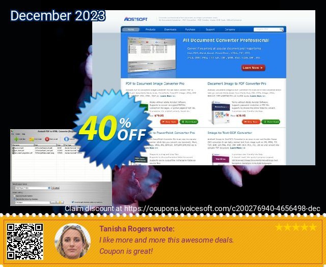 Aostsoft PDF to HTML Converter discount 40% OFF, 2024 Resurrection Sunday offering sales. Aostsoft PDF to HTML Converter Big sales code 2024