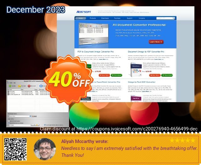 Aostsoft PDF to ICO Converter khusus penawaran promosi Screenshot