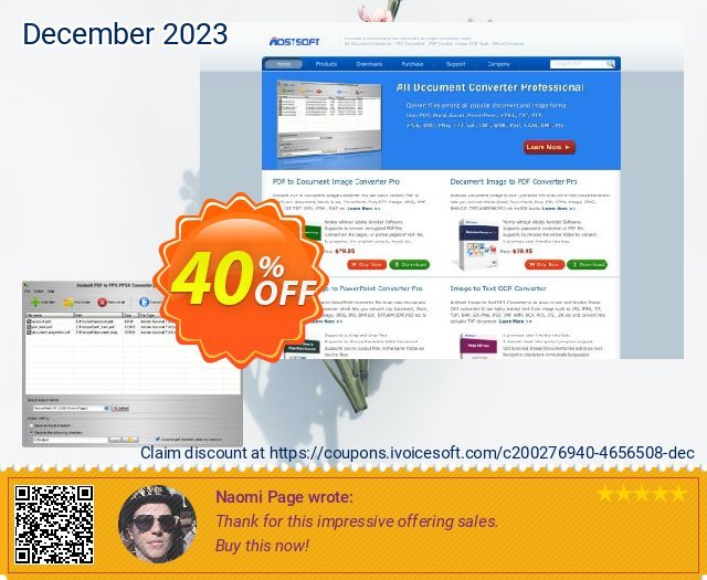 Aostsoft PDF to PPS PPSX Converter discount 40% OFF, 2024 Resurrection Sunday discount. Aostsoft PDF to PPS PPSX Converter Stirring discount code 2024